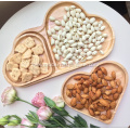 Wooden Sweetheart Dessert Serving Plate Tableware